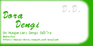 dora dengi business card